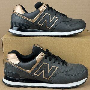 New Balance 574 Women’s Sneakers Size US 10 Gray Gold WL574PMR Pre-Owned